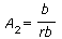 A[2] = `/`(`*`(b), `*`(rb))