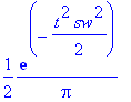 1/2*exp(-1/2*t^2*sw^2)/Pi
