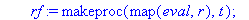 newton := proc (F) global x, y, z, r, v, a, xx, yy, zz, rf, vf, af, sol, sys; r := linalg:-vector([x(t), y(t), z(t)]); v := map(diff,r,t); a := map(diff,v,t); sys := equate(m*a,F); sol := dsolve(sys,{x...