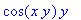 cos(x*y)*y