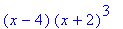 (x-4)*(x+2)^3