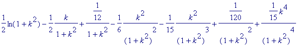 1/2*ln(1+k^2)-1/2*k/(1+k^2)+1/12/(1+k^2)-1/6*k^2/((...