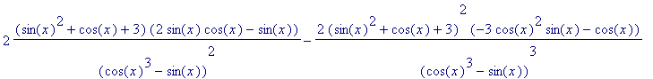 fd1 := cos((sin(x)^2+cos(x)+3)^2/((cos(x)^3-sin(x))...