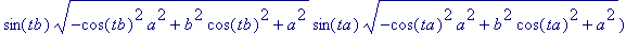 (-EllipticE(cos(tb),sqrt(-(-a^2+b^2)/(a^2)))*sqrt((...