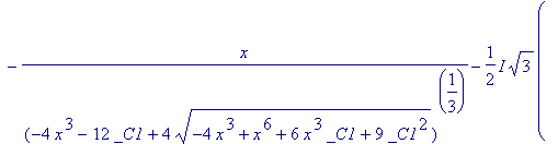 y(x) = 1/2*(-4*x^3-12*_C1+4*sqrt(-4*x^3+x^6+6*x^3*_...