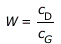 W(t) = `/`(`*`(c[D]), `*`(c[G]))