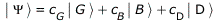 Typesetting:-mprintslash([Physics:-Ket(Psi) = `+`(`*`(c[G], `*`(Physics:-Ket(G))), `*`(c[B], `*`(Physics:-Ket(B))), `*`(c[D], `*`(Physics:-Ket(D))))], [Physics:-Ket(Psi) = `+`(`*`(c[G], `*`(Physics:-K...