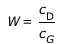 W(t) = `/`(`*`(c[D](t)), `*`(c[G](t)))