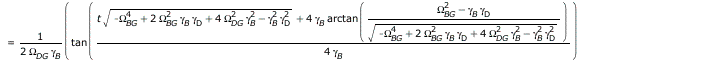 W(t) = `+`(`/`(`*`(`/`(1, 2), `*`(`+`(`*`(tan(`+`(`/`(`*`(`/`(1, 4), `*`(`+`(`*`(t, `*`(`^`(`+`(`-`(`*`(`^`(Omega[BG], 4))), `*`(2, `*`(`^`(Omega[BG], 2), `*`(gamma[B], `*`(gamma[D])))), `*`(4, `*`(`^...