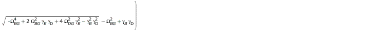 W(t) = `+`(`/`(`*`(`/`(1, 2), `*`(`+`(`*`(tan(`+`(`/`(`*`(`/`(1, 4), `*`(`+`(`*`(t, `*`(`^`(`+`(`-`(`*`(`^`(Omega[BG], 4))), `*`(2, `*`(`^`(Omega[BG], 2), `*`(gamma[B], `*`(gamma[D])))), `*`(4, `*`(`^...