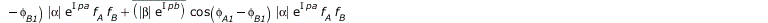 `+`(`*`(`^`(abs(`*`(abs(alpha), `*`(exp(`*`(I, `*`(pa)))))), 2), `*`(`^`(f[A], 2))), `-`(`*`(`+`(I), `*`(conjugate(`*`(abs(alpha), `*`(exp(`*`(I, `*`(pa)))))), `*`(sin(`+`(phi[A1], `-`(phi[B1]))), `*`...