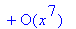 series(C0+C1*x+(-E*C0)*x^2+(-1/3*E*C1)*x^3+(1/6*E^2*C0+1/12*C0)*x^4+(1/30*E^2*C1+1/20*C1)*x^5+(-1/15*E*(1/6*E^2*C0+1/12*C0)-1/30*E*C0)*x^6+O(x^7),x,7)